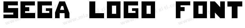 sega logo font字体转换